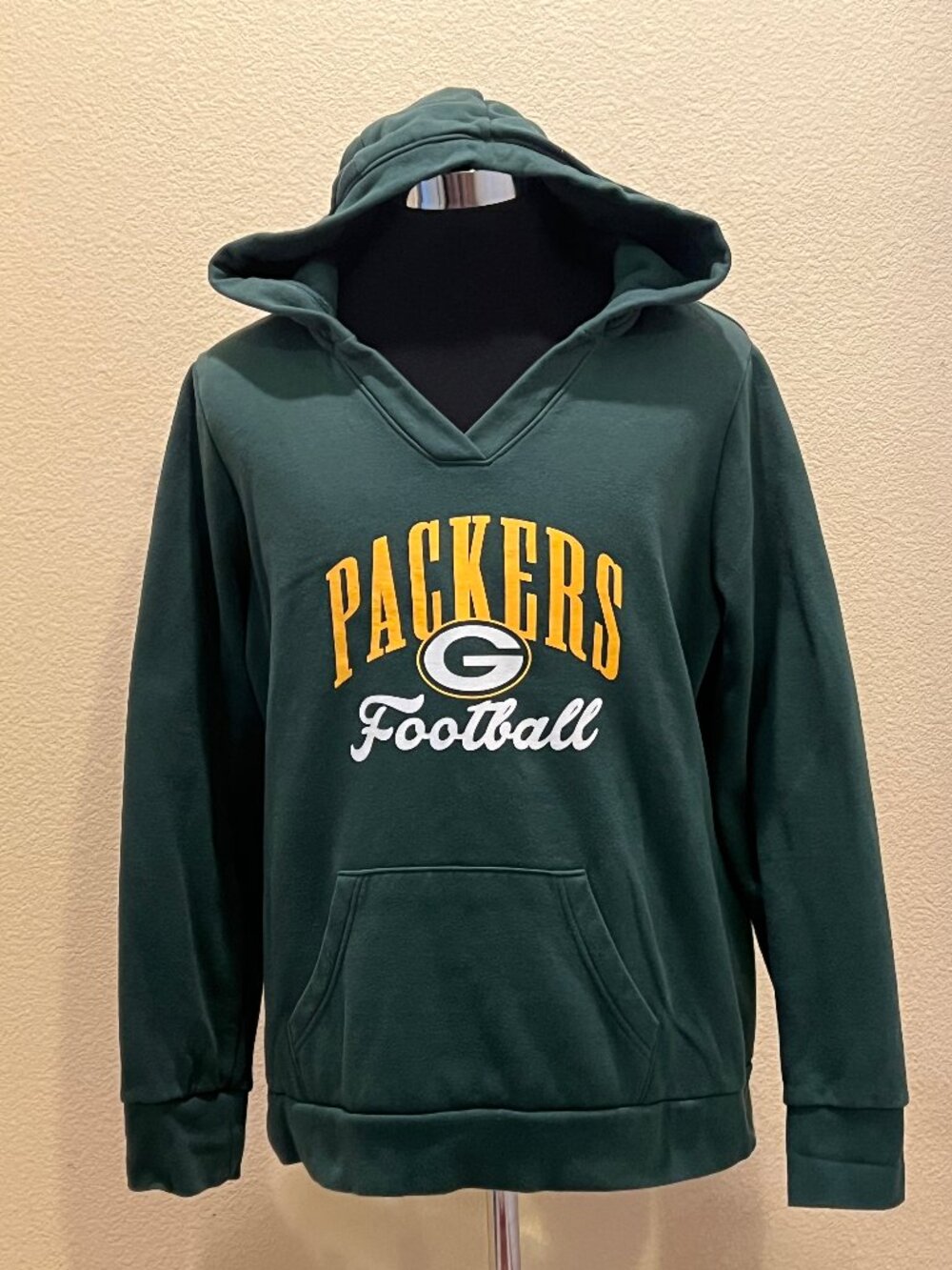 Fanatics Green Bay Packers NFL Football Pullover Hoodie Womens XL Green